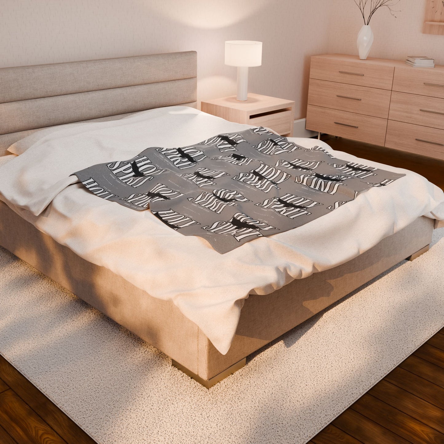 Holy Spirit Velveteen Plush Blanket