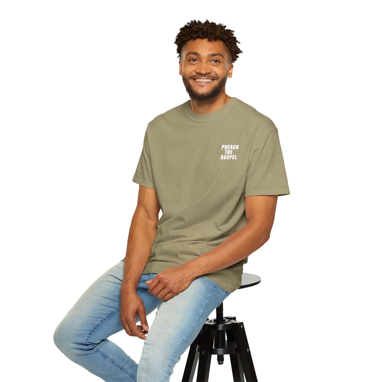 Preach the Gospel Conversation Piece Unisex Garment-Dyed