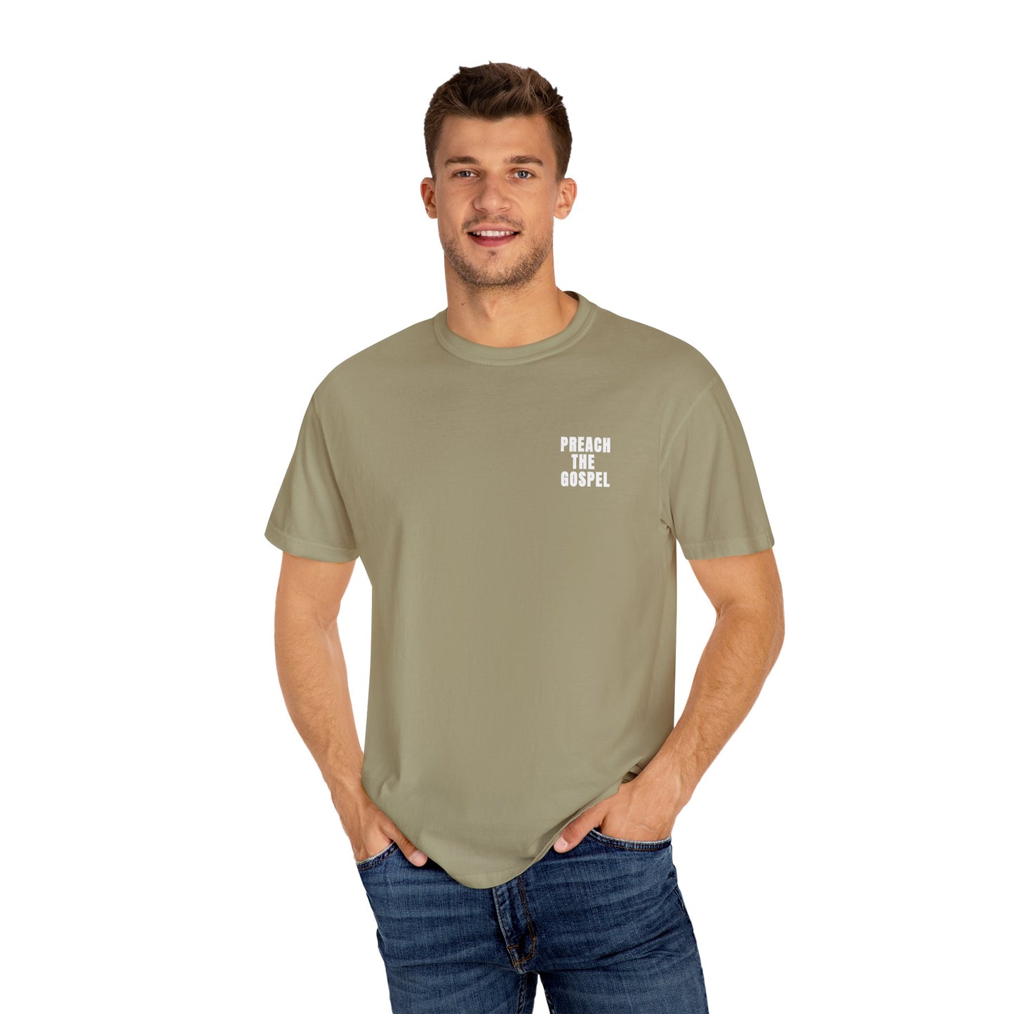 Preach the Gospel Conversation Piece Unisex Garment-Dyed