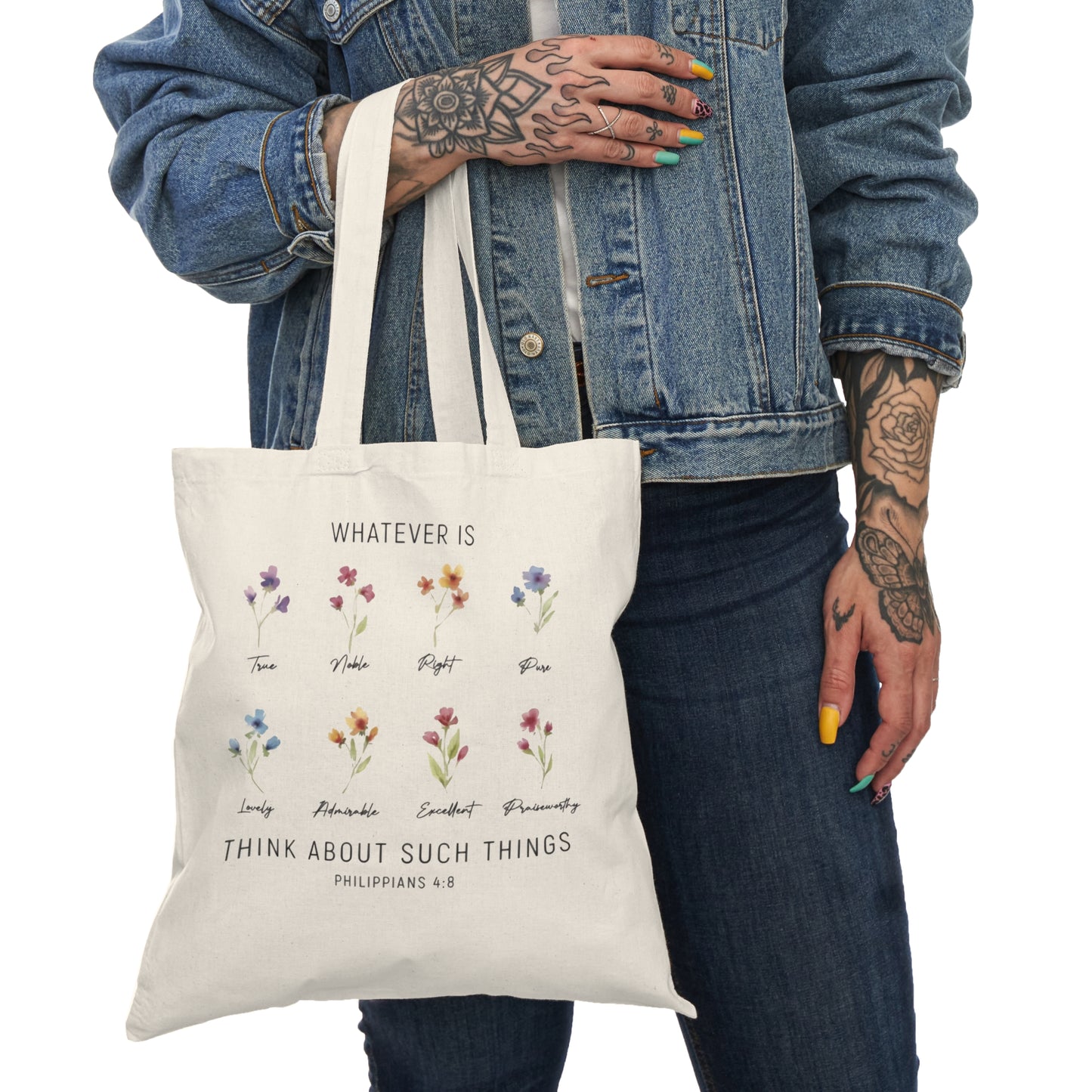 PHILIPPIANS 4:8 - Tote Bag