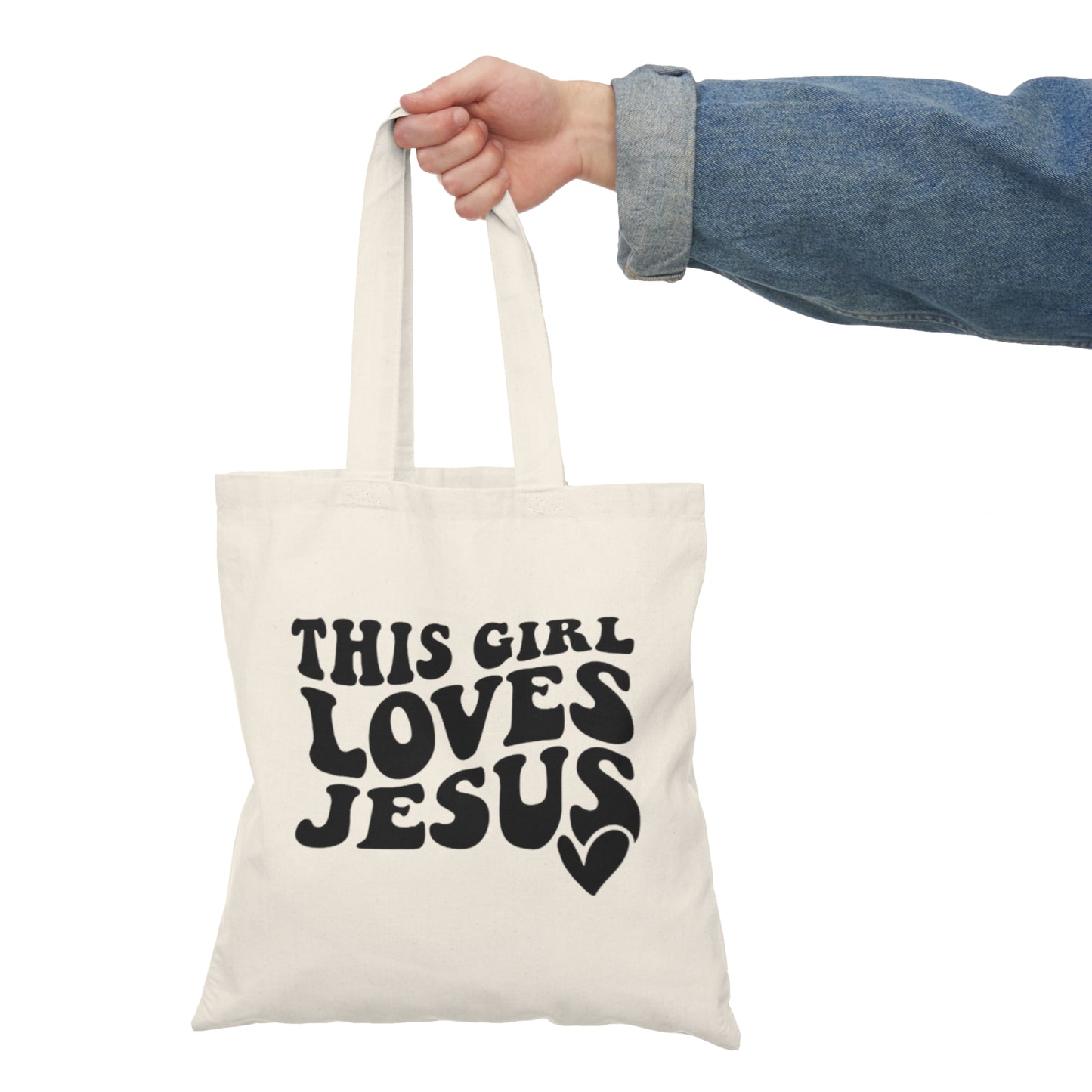 THIS GIRL LOVES JESUS - Tote Bag