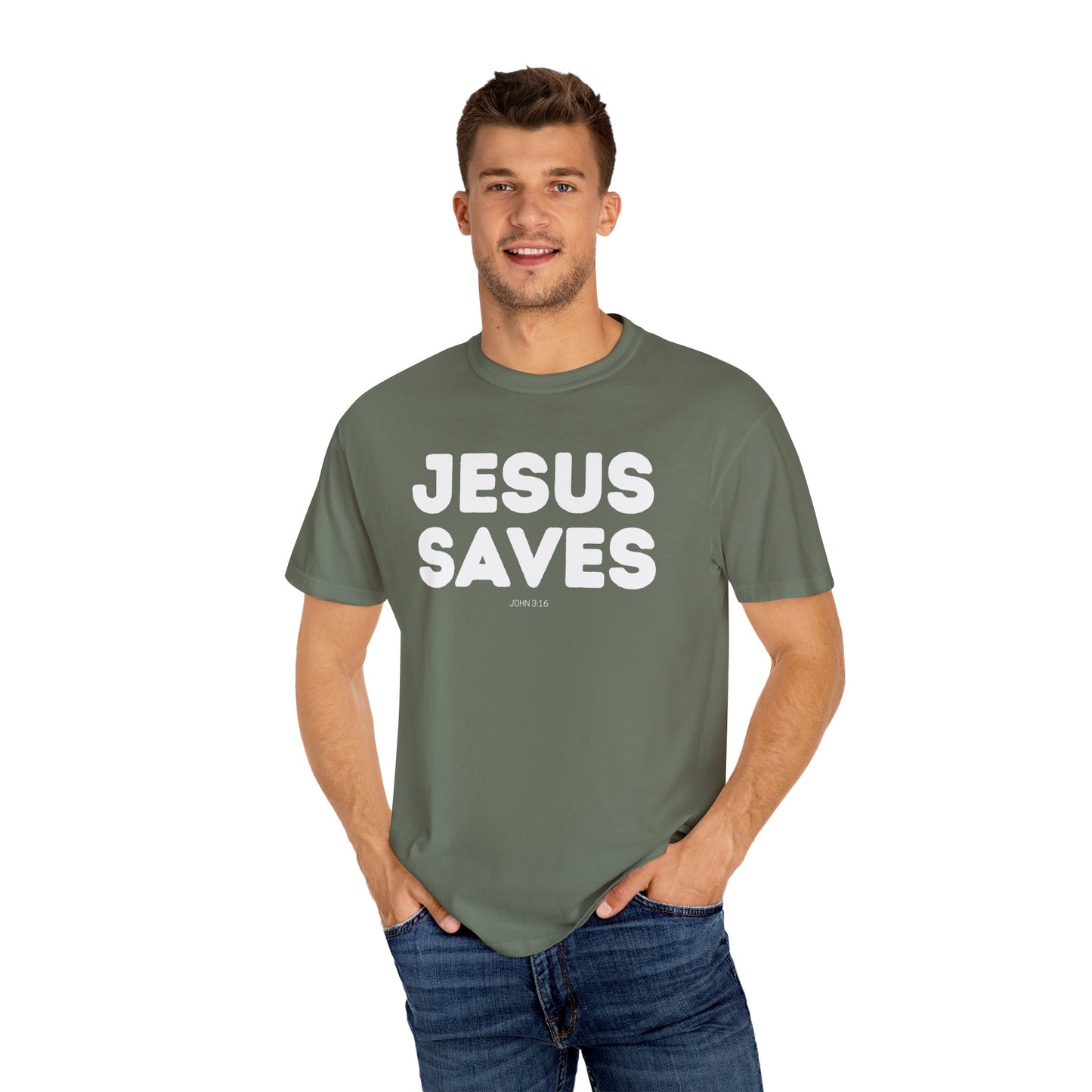 JESUS SAVES - Christian Unisex T-shirt -