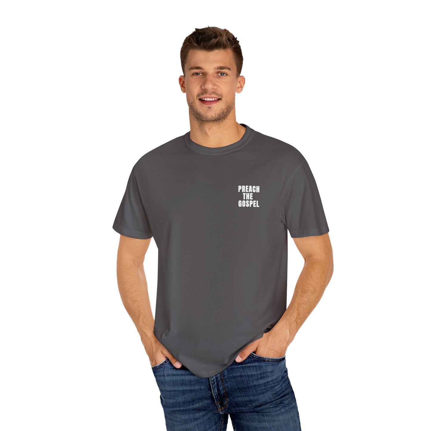 Preach the Gospel Conversation Piece Unisex Garment-Dyed