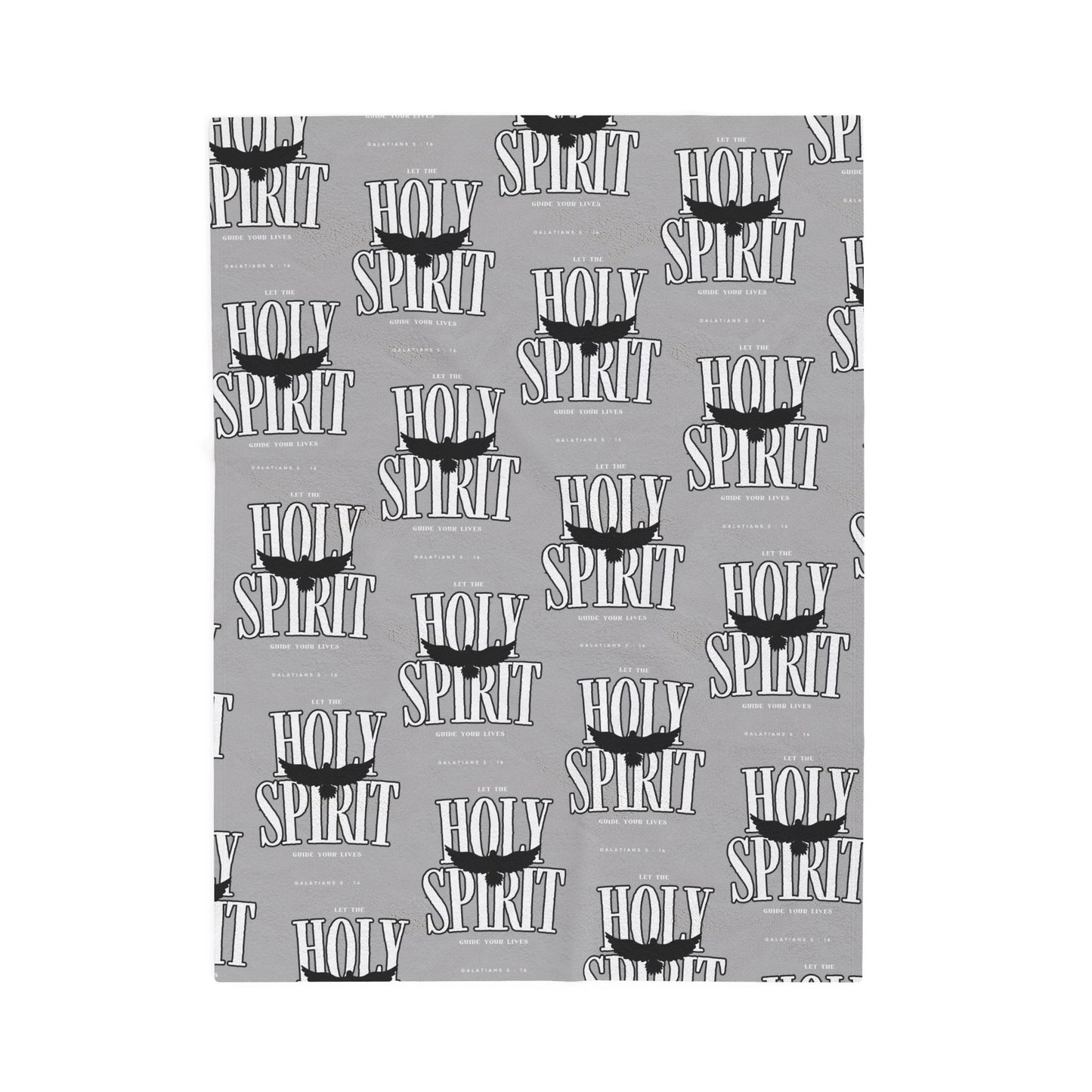 Holy Spirit Velveteen Plush Blanket
