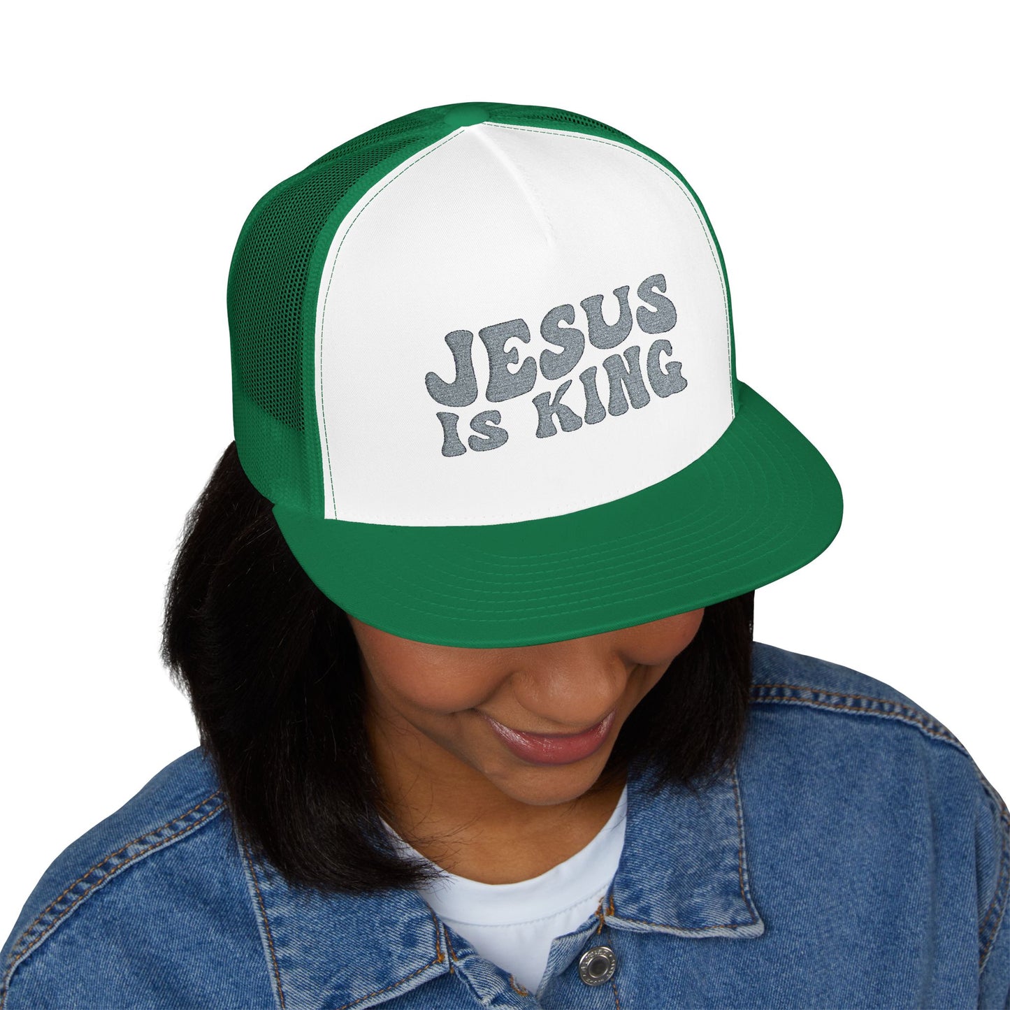 Jesus Is King Trucker Cap