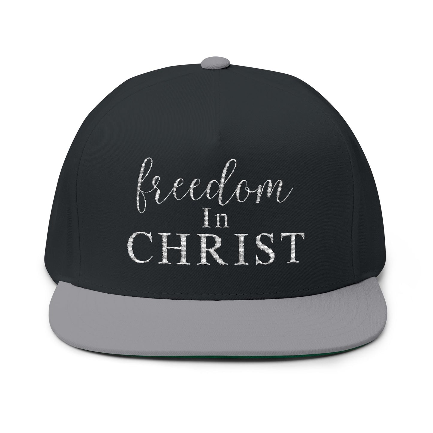FREEDOM IN CHRIST - Flat Bill Inspirational Hat