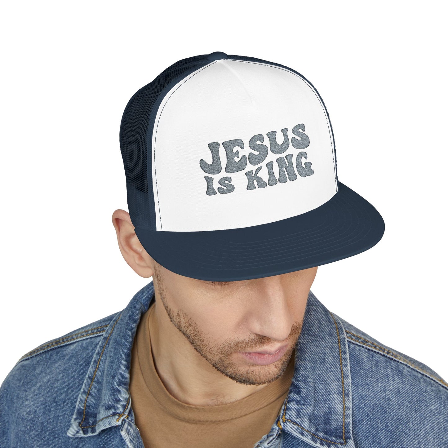Jesus Is King Trucker Cap