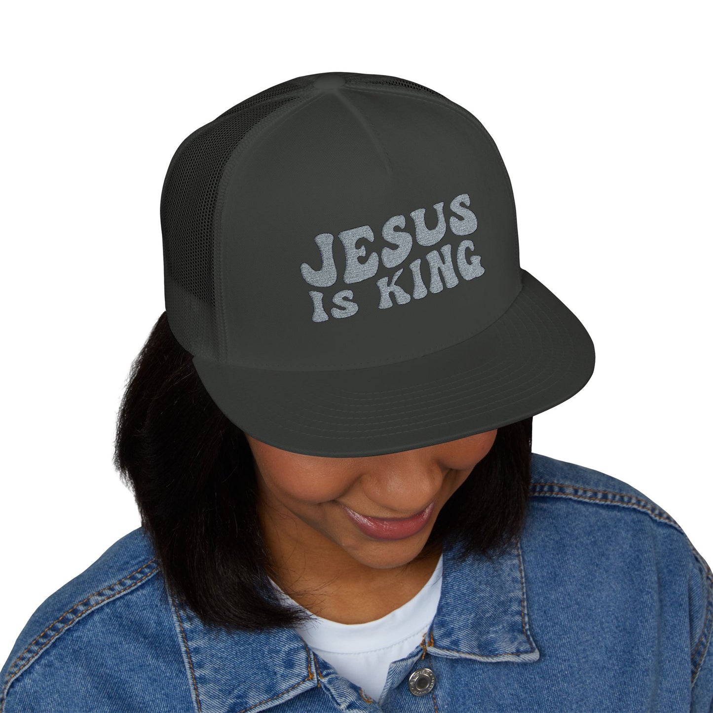 Jesus Is King Trucker Cap