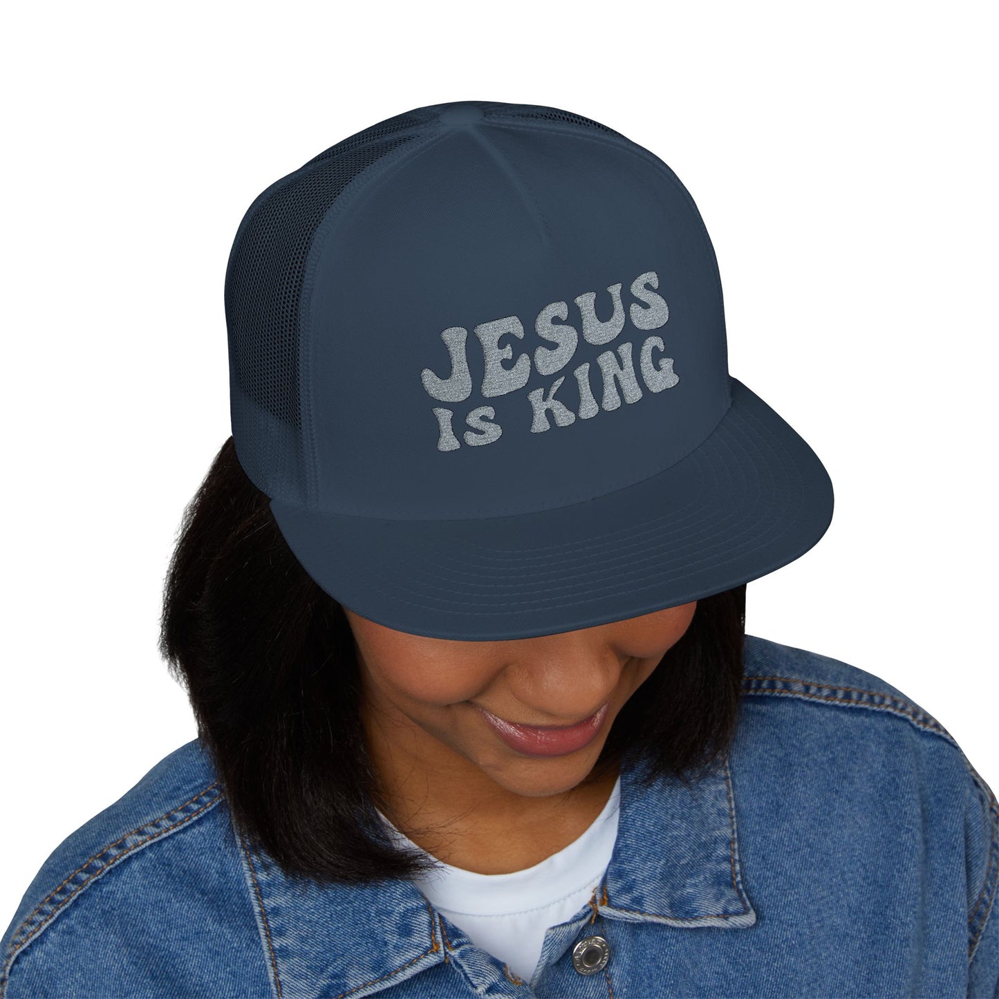 Jesus Is King Trucker Cap