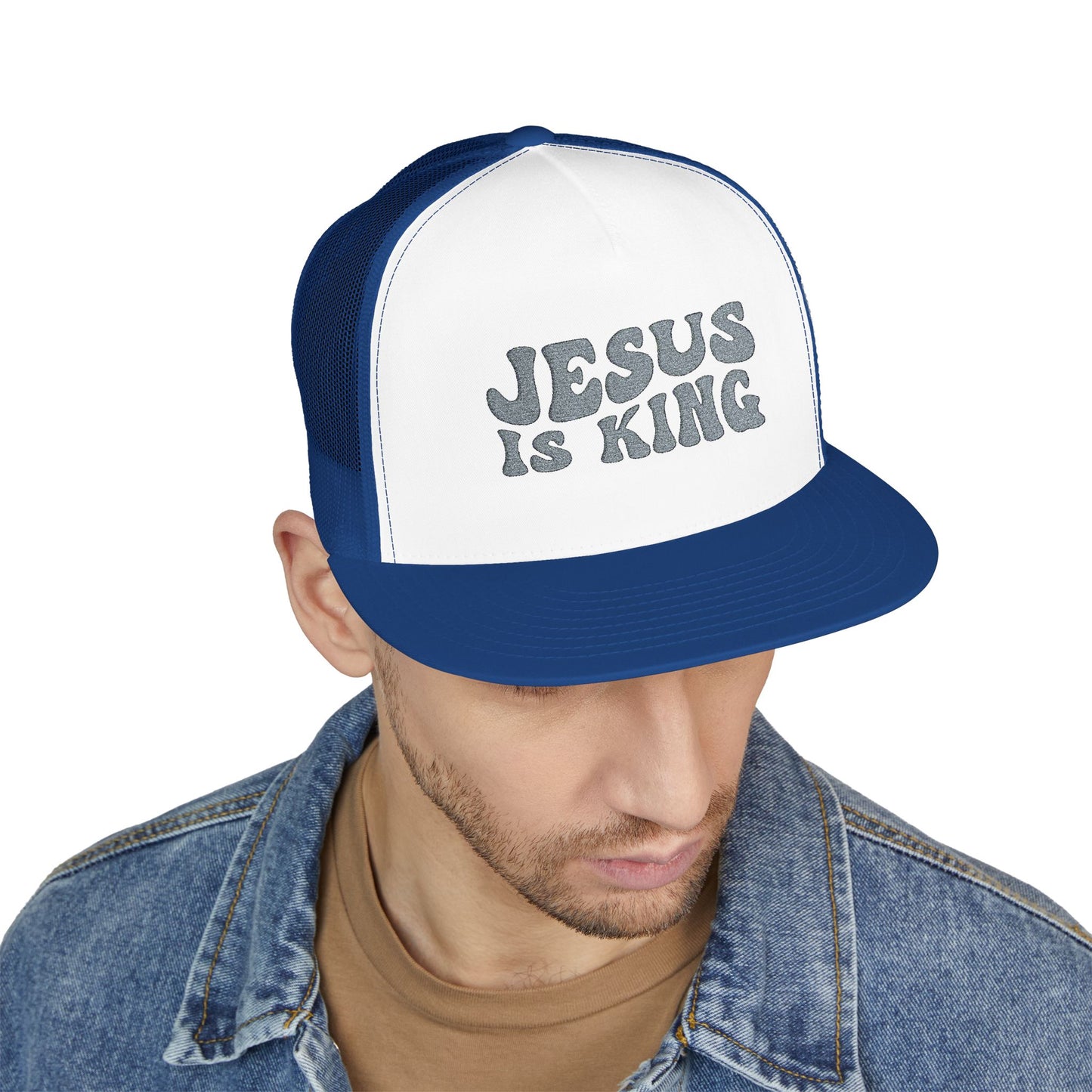 Jesus Is King Trucker Cap